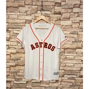 Houston Astros Majestic White Home Cool Base Jersey Womens Sz XL